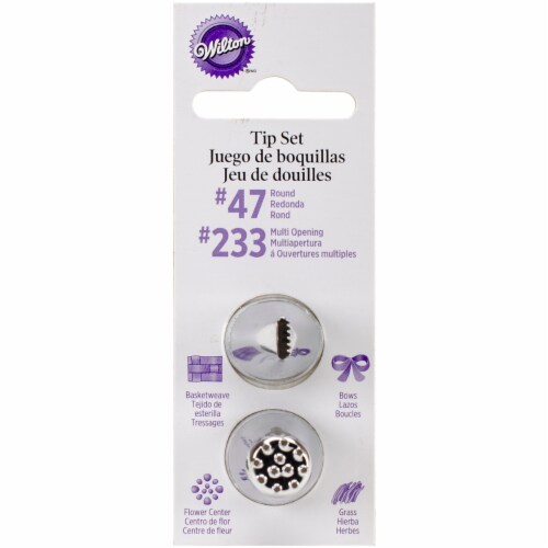 Decorating Tip Set 47 Basketweave 233 Multi Opening 1 count
