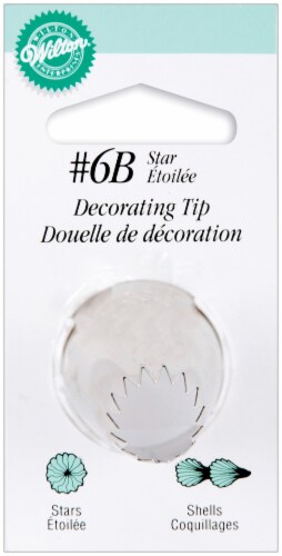 Decorating Tip-#6B Star Perspective: front
