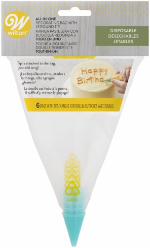All-In-One Disposable Decorating Bag With Round Tip-#3 Perspective: front