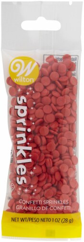 Sprinkles 1oz-Red Confetti Perspective: front