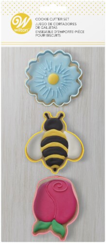 Cookie Cutter 3/Pkg-Daisy, Bumblebee And Tulip Perspective: front