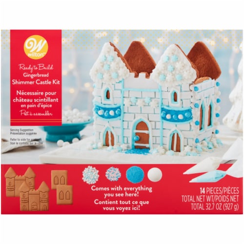 Wilton Gingerbread Shimmer Castle Kit Perspective: front