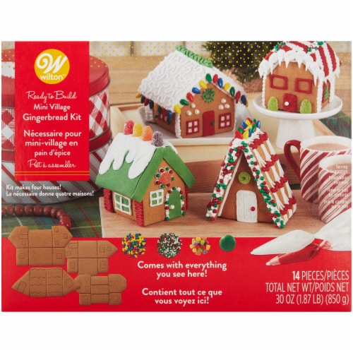 Wilton Mini Village Gingerbread Kit Perspective: front