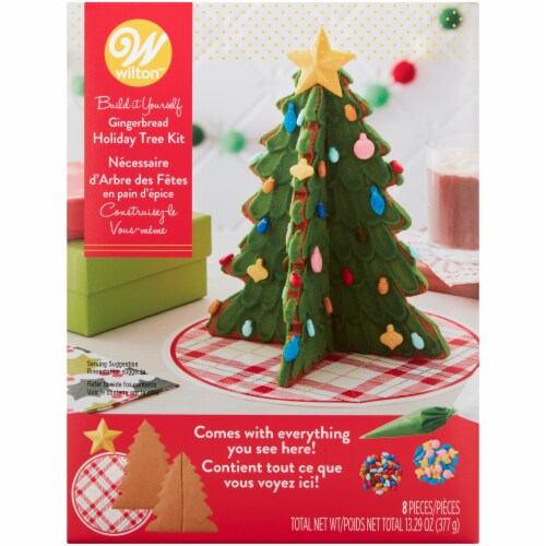 Wilton Gingerbread Holiday Tree Kit Perspective: front