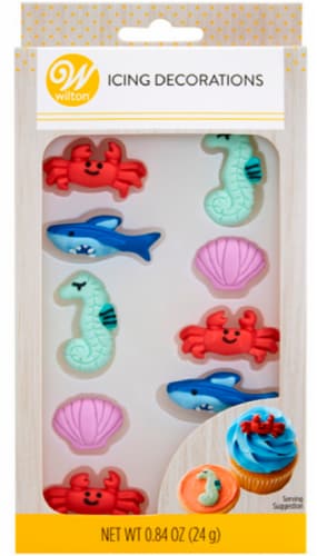 Wilton Icing Decorations Royal Sea Life Perspective: front