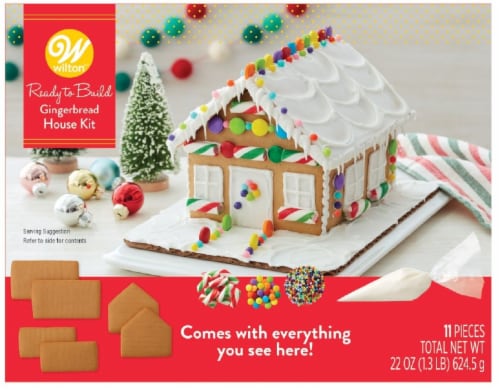 Wilton Ready to Build Gingerbread House Kit Perspective: front