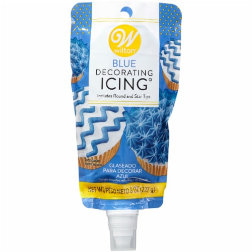 Wilton® Blue with Round and Star Tips Decorating Icing Perspective: front