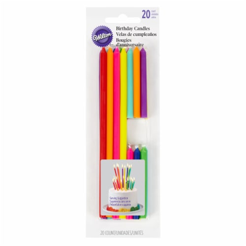 Wilton Tall & Short Assorted Cake Candles Perspective: front