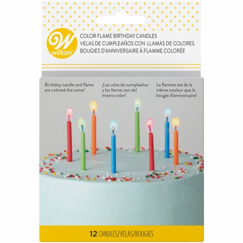 Wilton® Color Flame Birthday Candles Perspective: front