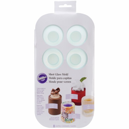 Wilton® Shot Glass Silicone Mold Perspective: front