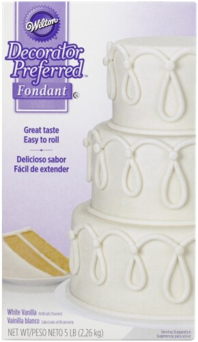 Decorator Preferred Fondant 5lb-White Perspective: front