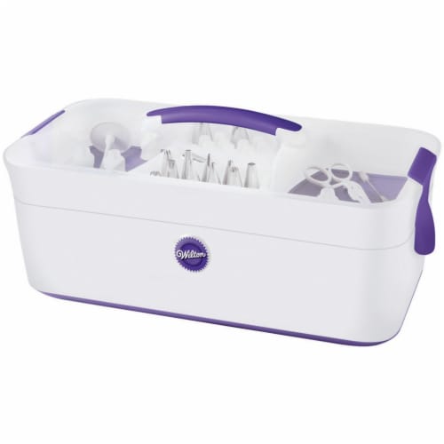 Decorator Preferred Tool Caddy-17.2 X8.3 X8 Purple & White Perspective: front