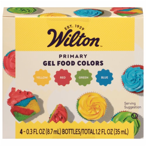 Wilton® Primary Gel Food Colors Perspective: front