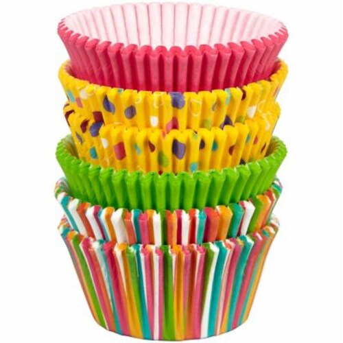 Wilton® Dots and Stripes Baking Cups Perspective: front