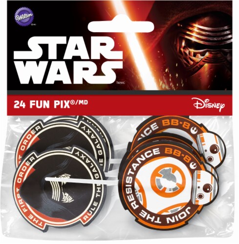 Wilton Star Wars Fun Pix Decorations - 24 Piece Perspective: front
