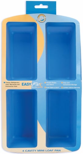 Wilton Easy-Flex Silicone Mini Loaf Pan-4 Cavity 6.125 X3.375, 1 - Kroger