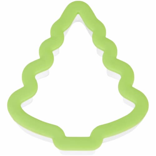Wilton Christmas Cookie Cutter Grippy Tree Perspective: front