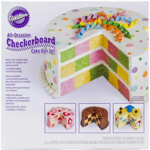 Wilton Checkerboard Cake Pan Kit-9 X1.5, 1 - Harris Teeter