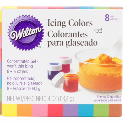 Icing Colors .5oz 8/Pkg-Assorted Colors Perspective: front