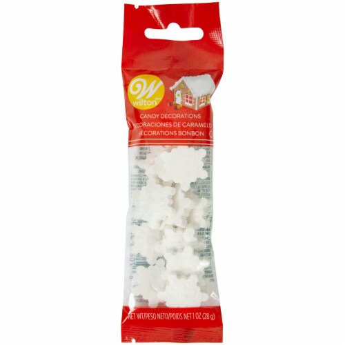 Wilton Snowflake Sprinkles Candy Decorations Perspective: front