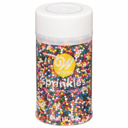 Wilton® Rainbow Nonpareils Sprinkles Perspective: front