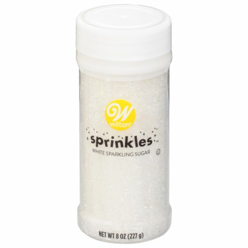 Wilton® White Sparkling Sugar Sprinkles™ Perspective: front