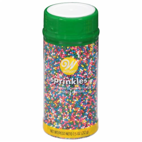 Wilton® Rainbow Nonpareils Sprinkles Perspective: front