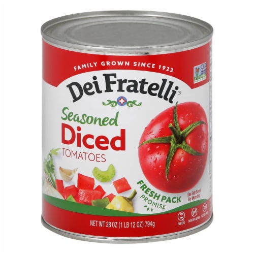 Dei Fratelli® Seasoned Diced Tomato Perspective: front