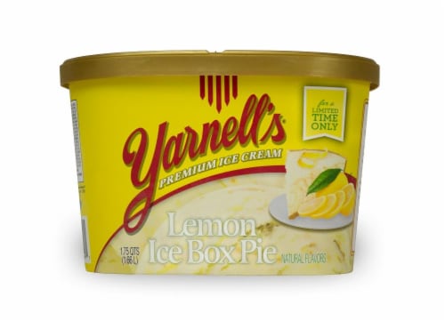 Yarnell's® Premium Lemon Ice Box Pie Ice Cream Perspective: front
