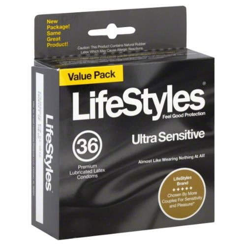 LifeStyles Ultra Sensitive Condoms Perspective: front