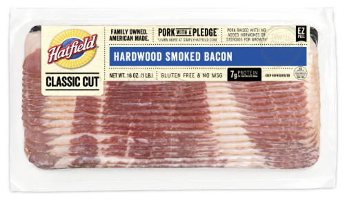 Hatfield Classic Hardwood Smoked Sliced Bacon Perspective: front
