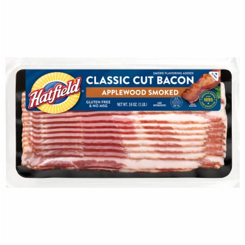 Hatfield® Classic Cut Applewood Smoked Bacon Perspective: front