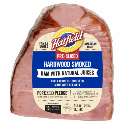 Hatfield® Pre-Sliced Hardwood Smoked Ham Perspective: front