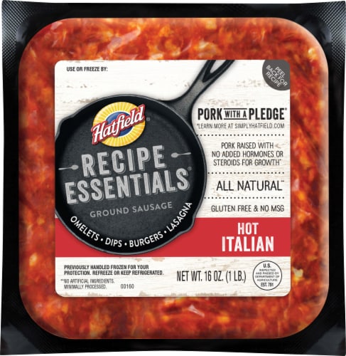 Hatfield® Recipe Essentials Hot Italian Ground Sausage Perspective: front