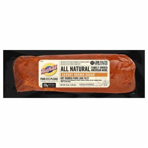 Hatfield Savory Brown Sugar Pork Loin Filet Perspective: front