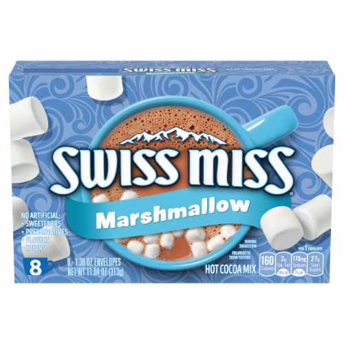 Swiss Miss Chocolate Hot Cocoa Mix With Marshmallows Perspective: front
