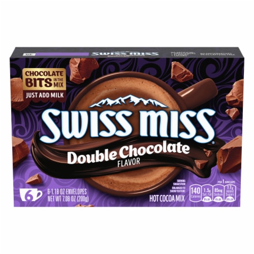 Swiss Miss® Double Chocolate Flavor Hot Cocoa Mix Perspective: front