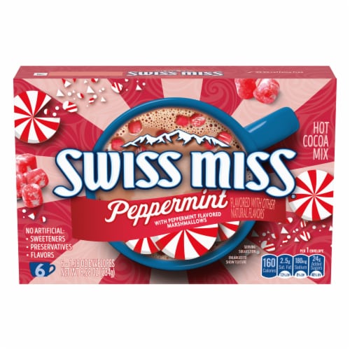 Swiss Miss® Peppermint Hot Cocoa Mix Perspective: front