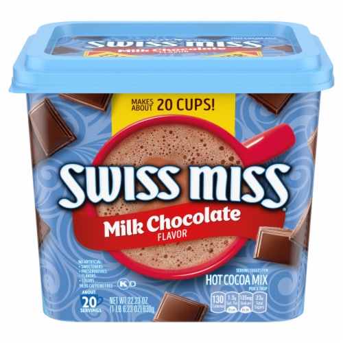 Swiss Miss Milk Chocolate Flavored Hot Cocoa Mix Perspective: front