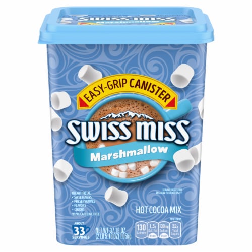 Swiss Miss Hot Cocoa Drink Mix Milk Chocolate With Marshmallows Perspective: front