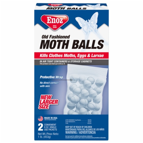 Enoz Old Fashioned Moth Balls, 48 oz, 6 Single Use 8 oz Packets