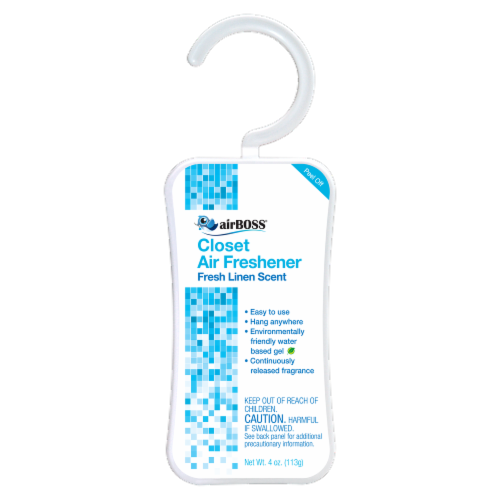 airBOSS® Fresh Linen Scent Closet Air Freshener Perspective: front