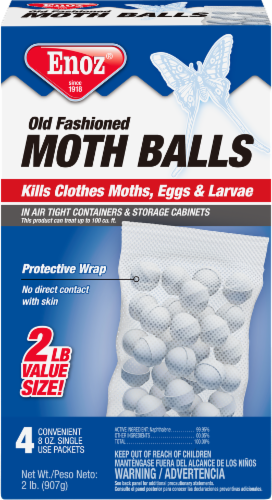 Enoz Moth Balls 2 oz. - Total Qty: 4; Each Pack Qty: 3; Total