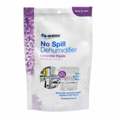 airBOSS® No Spill Lavendar Fields Dehumidifier Perspective: front