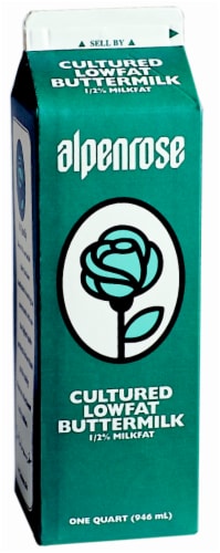 Alpenrose 1/2% Cultured Low Fat Buttermilk Perspective: front