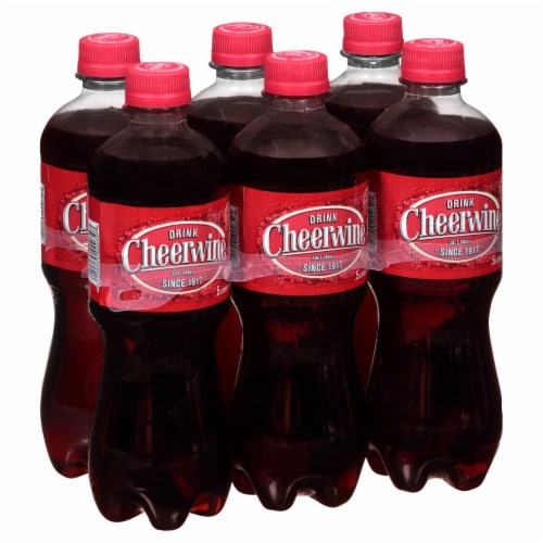 Cheerwine Cherry Soda Bottles Perspective: front