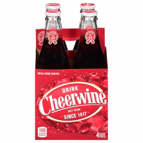 Cheerwine Cherry Soda Bottles Perspective: front