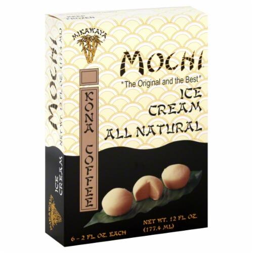 Mochi Kona Coffee Ice Cream Bites Perspective: front