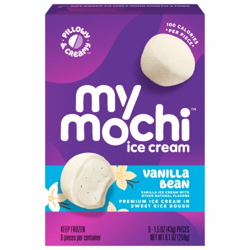 My/Mo Vanilla Bean Mochi Ice Cream Perspective: front