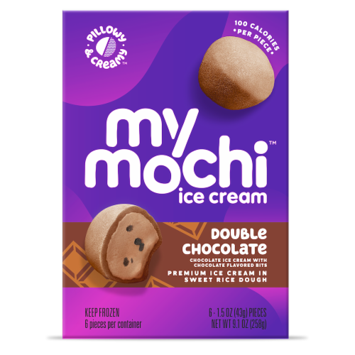 My/Mo Double Chocolate Mochi Ice Cream Perspective: front